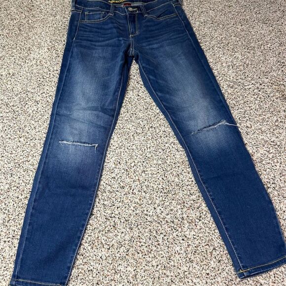 Arizona Jean Co. Women's Distressed Skinny Jeans Blue Size 5 - Picture 1 of 6